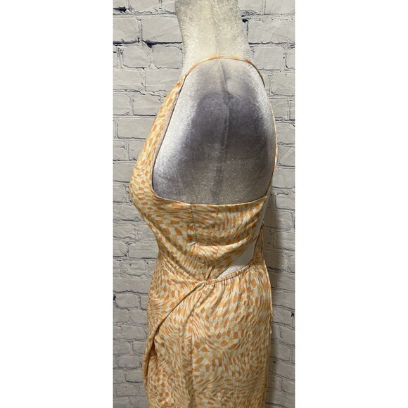 NWT Sage The Label Halter midi dress with a low back and a wrap-style skirt XS - Picture 4 of 8